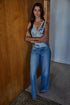 CELESTE LACE SATIN TOP